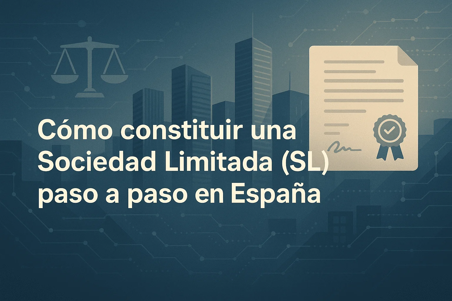 Cómo constituir una Sociedad Limitada (SL) paso a paso en España