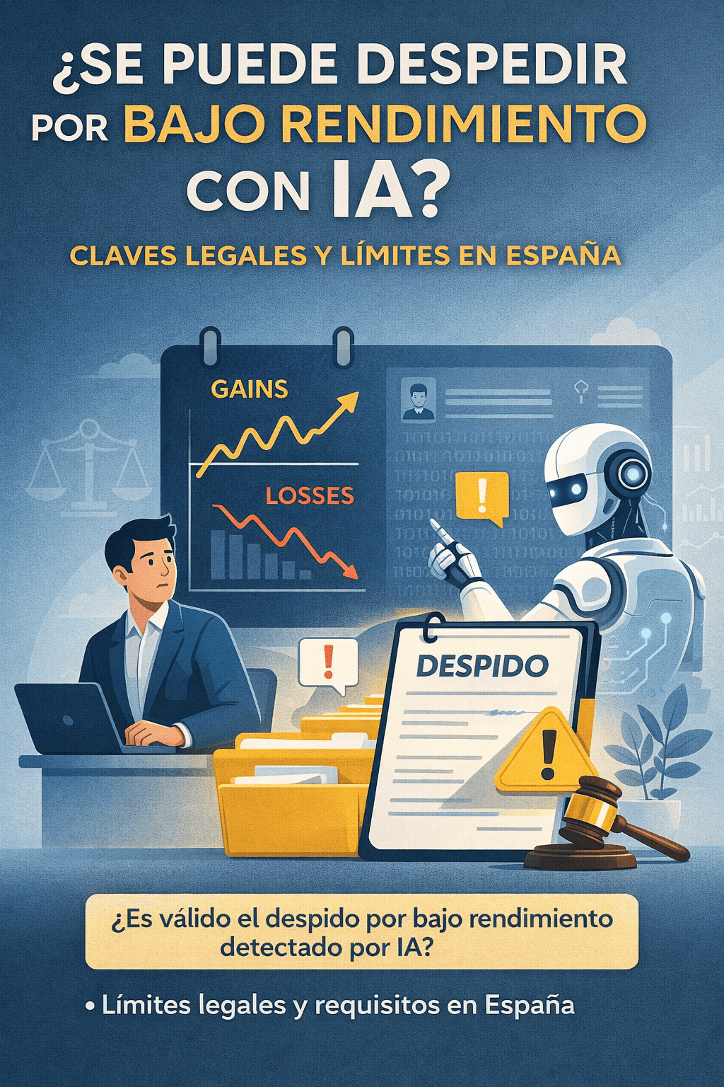 ¿Se puede despedir por bajo rendimiento con IA? Claves legales y límites en España