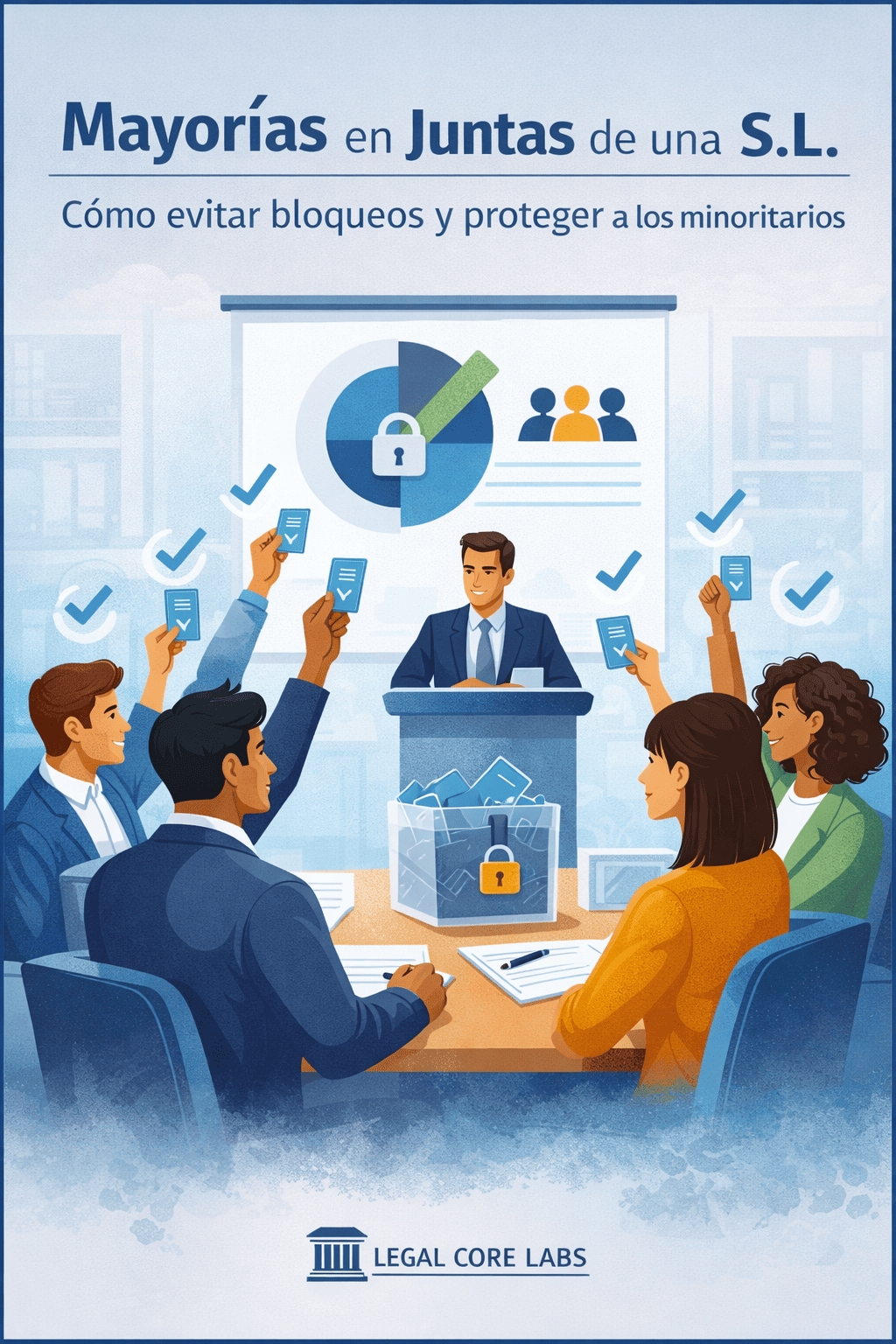Voting thresholds in Spanish SL shareholder meetings: ordinary, qualified and minority rights (with practical cases)