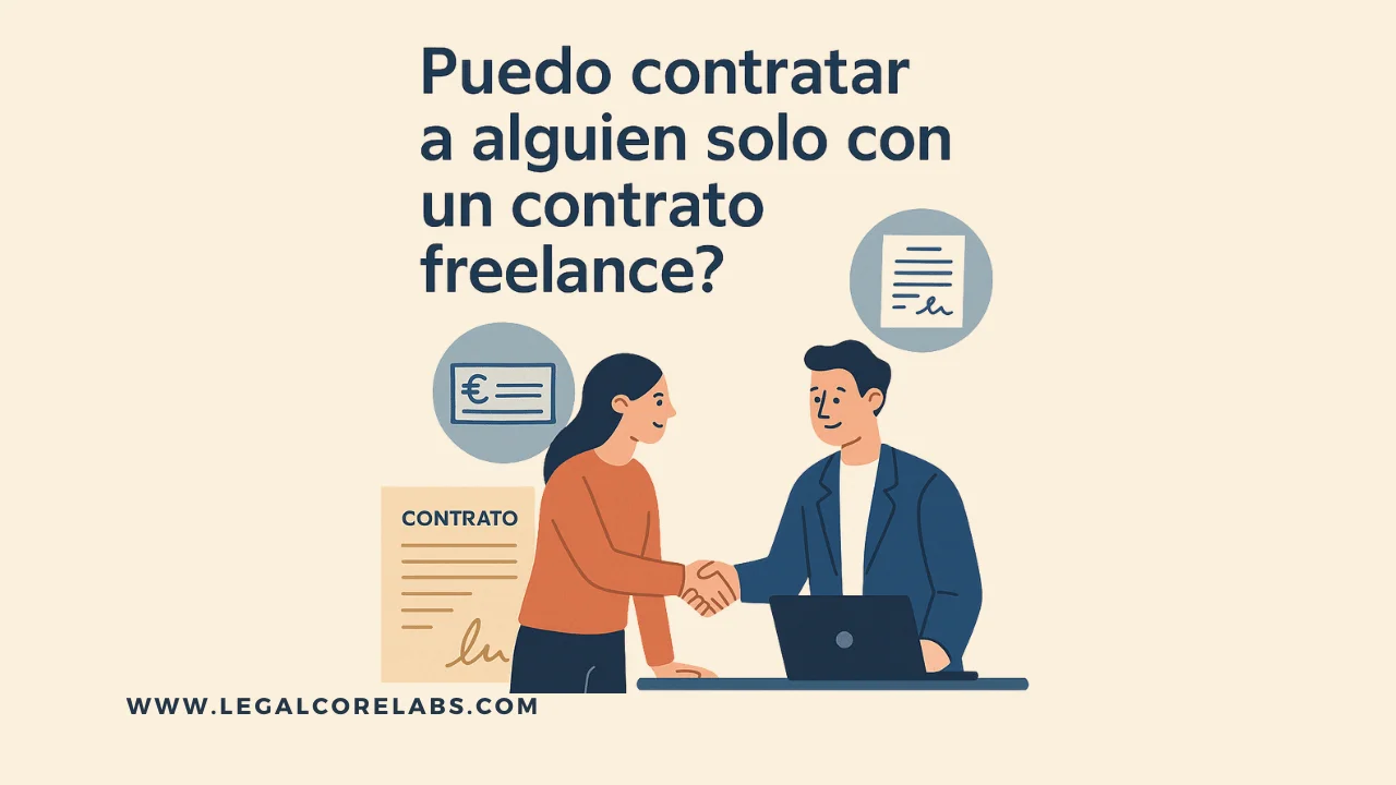 Can I hire someone only with a freelance contract?
