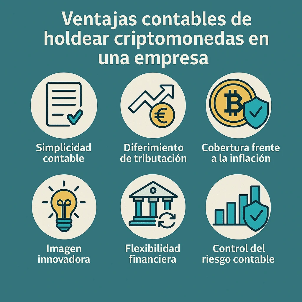 Accounting Advantages of Holding Cryptocurrencies in a Company in Spain