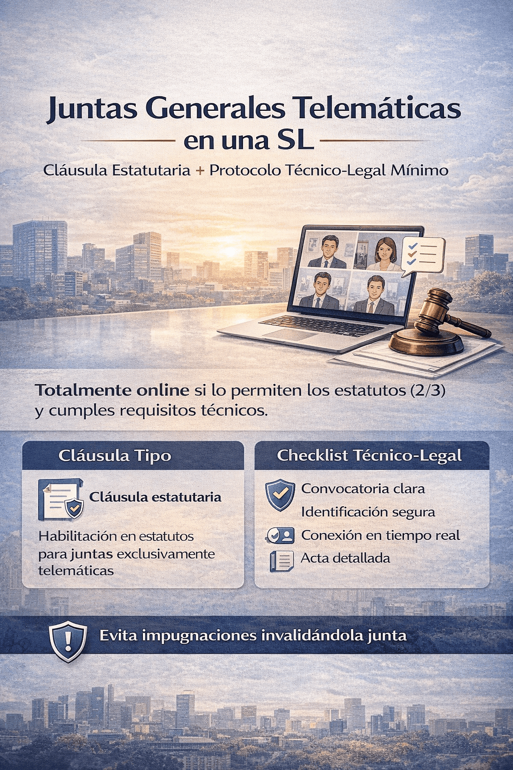 Fully Online General Meetings in Spanish SLs: Statutory Clause and Minimum Legal-Technical Protocol